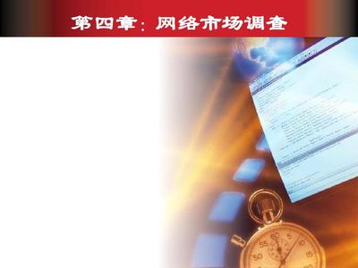 第4章 網(wǎng)上市場調(diào)查